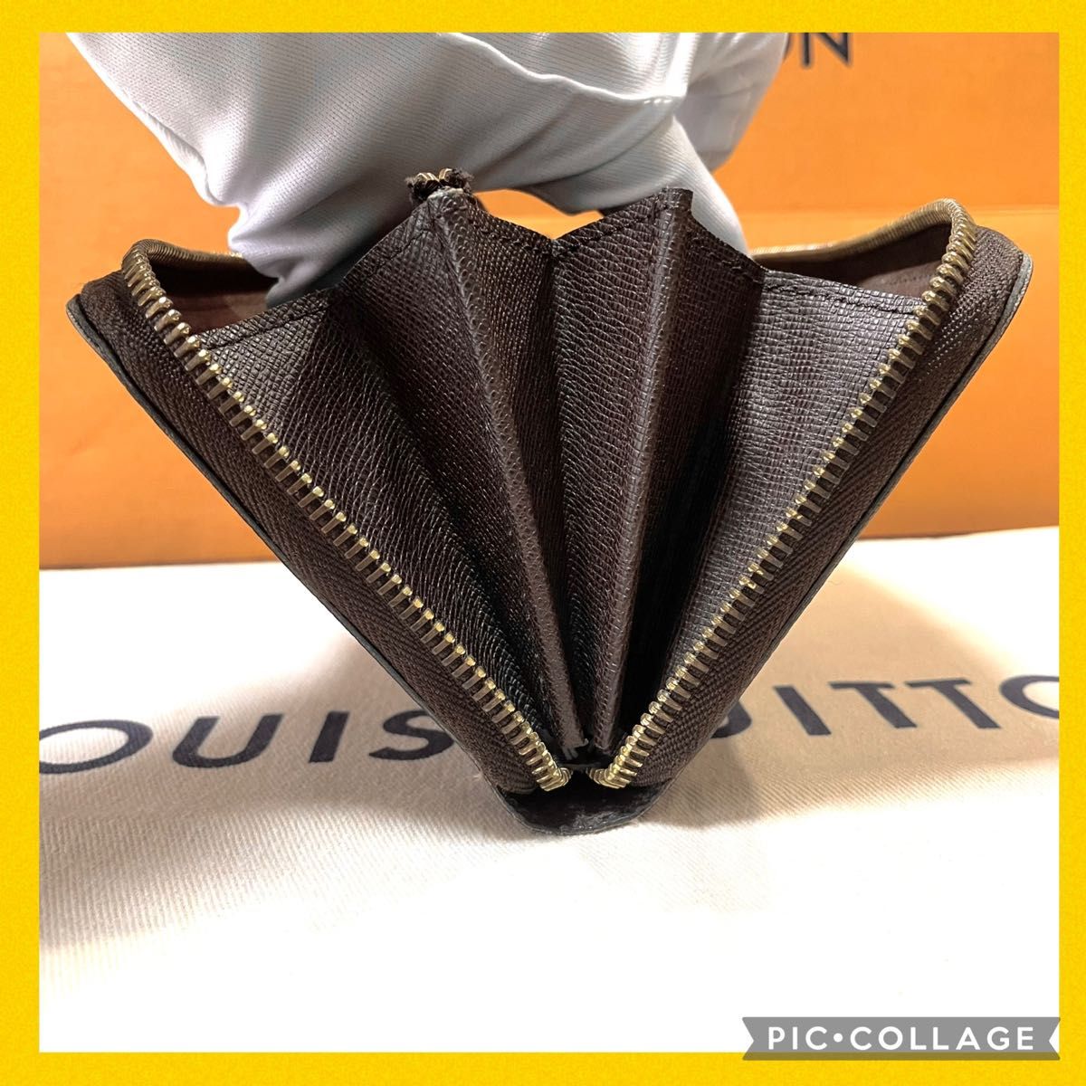 極上美品】ルイヴィトン ダミエ エベヌ ジッピーウォレット 長 極上美品】ルイヴィトン ダミエ エベヌ ジッピーウォレット 長