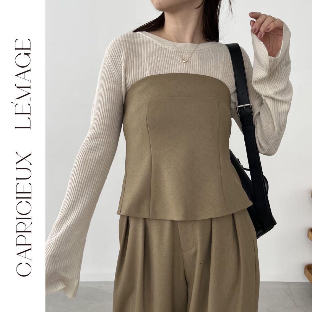 新品 CAPRICIEUX LE'MAGE バックリボンベアビスチェ カプリ 新品 CAPRICIEUX LE'MAGE バックリボンベアビスチェ カプリ