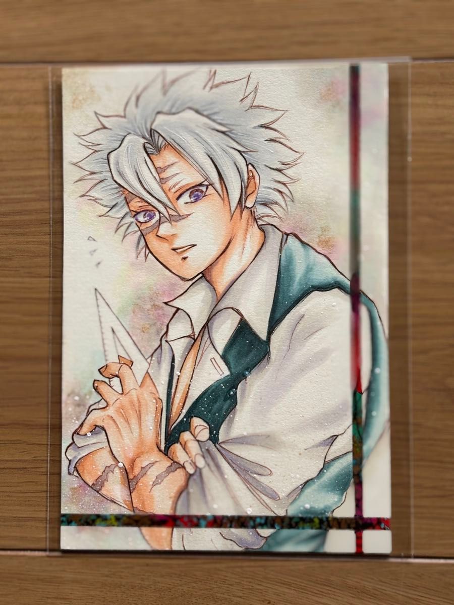 鬼滅の刃 ファンイラスト 冨岡義勇・不死川実弥 手描きイラスト 鬼滅の刃 ファンイラスト 冨岡義勇・不死川実弥 手描きイラスト