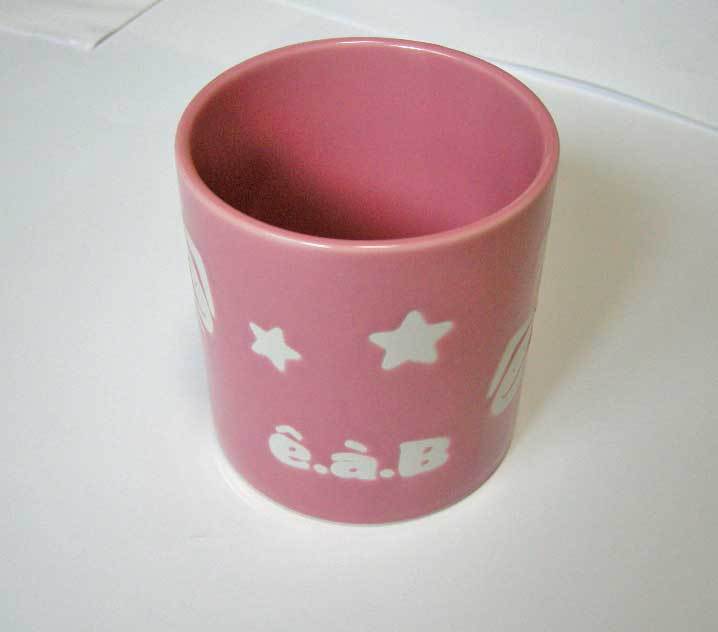 【未使用品】べべ　eab　マグカップ　ピンク　　直径　約7.5㎝ 高さ　約　8㎝　５００円～_画像2