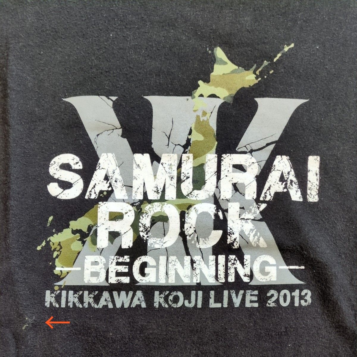 吉川晃司 2013 SAMURAI ROCK BEGINNING TOURライブ Tシャツ L 吉川晃司 2013 SAMURAI ROCK BEGINNING TOURライブ Tシャツ L