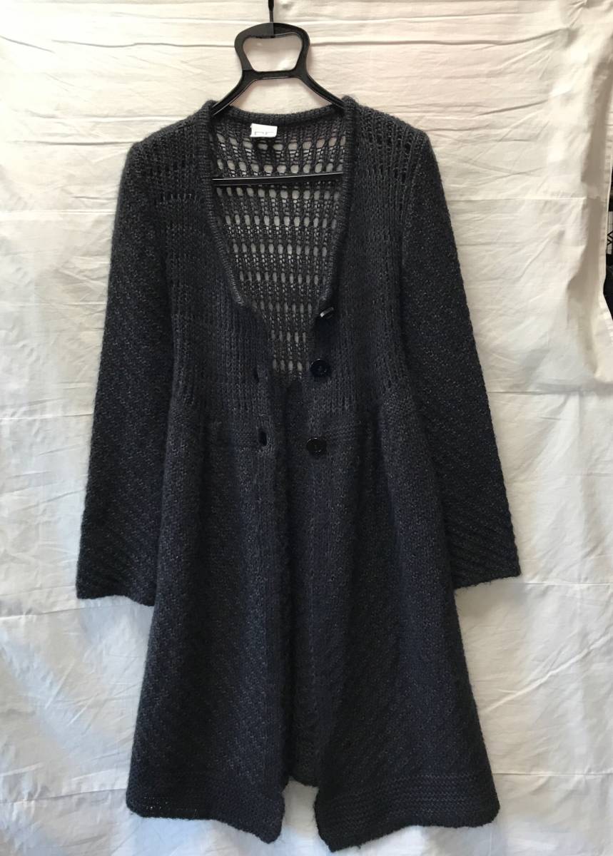 PF PAOLA FRANI ITALY made Paola Frani long height cardigan moheya wool ...