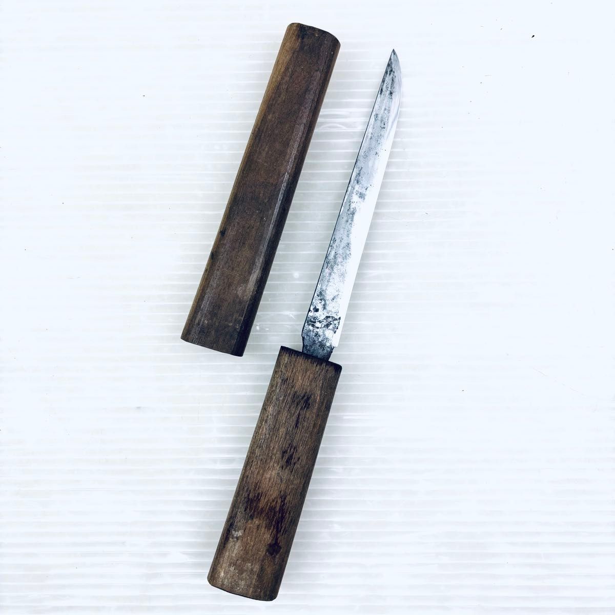 古い切出し ナイフ 鋼 鞘付き 刃渡り13cm 骨董|Yahoo!フリマ 古い切出し ナイフ 鋼 鞘付き 刃渡り13cm 骨董|Yahoo!フリマ