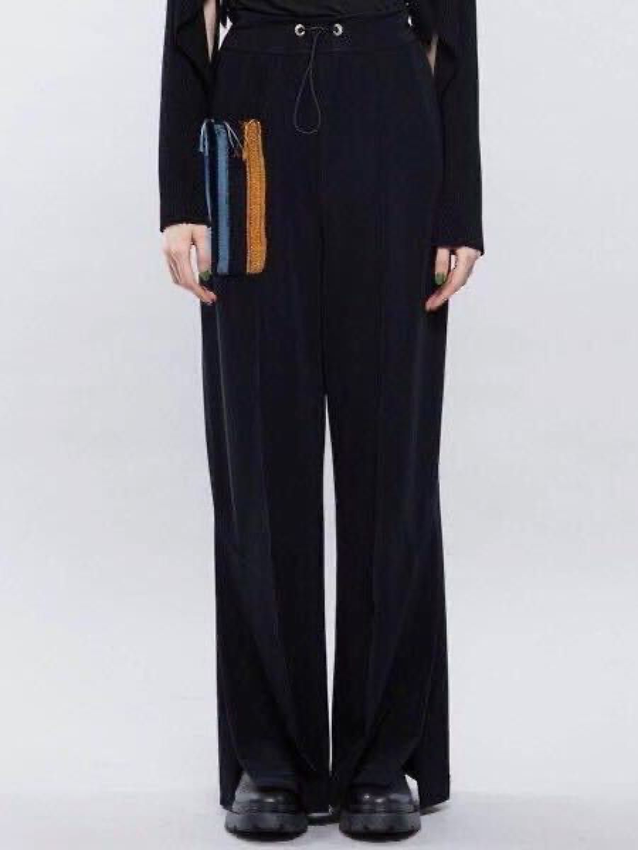 TOGA PULLA 22SS ピケジャージーパンツ ストライプポケット TOGA PULLA 22SS ピケジャージーパンツ ストライプポケット