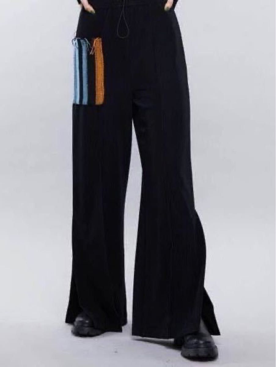 TOGA PULLA 22SS ピケジャージーパンツ ストライプポケット TOGA PULLA 22SS ピケジャージーパンツ ストライプポケット