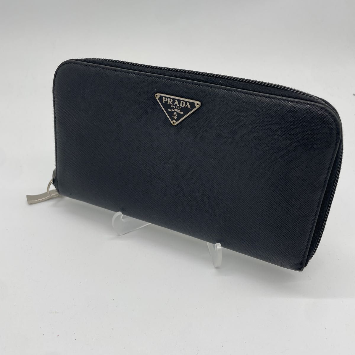 PRADA プラダ ラウンドファスナー 二つ折り財布 コンパクト財布