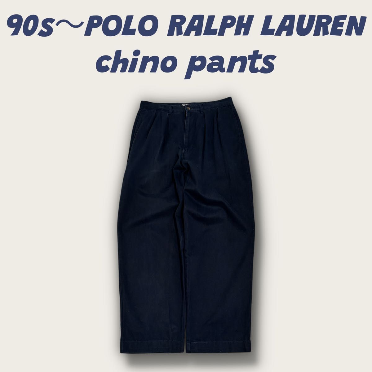 古着 90s POLO RALPH LAUREN チノパン スラックス 2タック 古着 90s POLO RALPH LAUREN チノパン スラックス 2タック