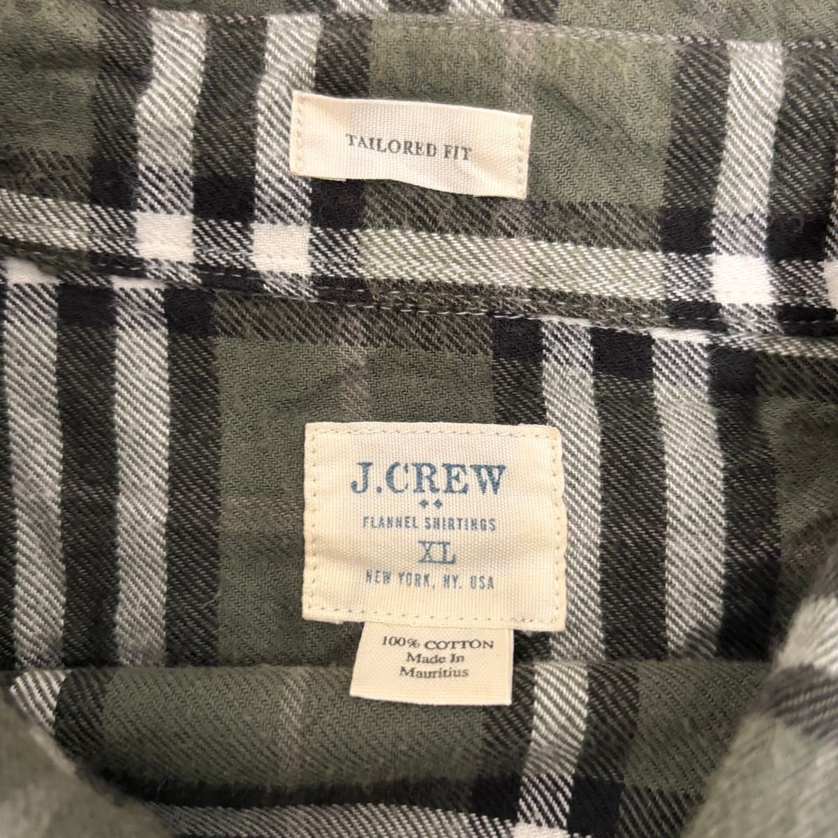 古着 90s〜 J CREW チェック シャツ 長袖 グリーン cityboy 古着 90s〜 J CREW チェック シャツ 長袖 グリーン cityboy