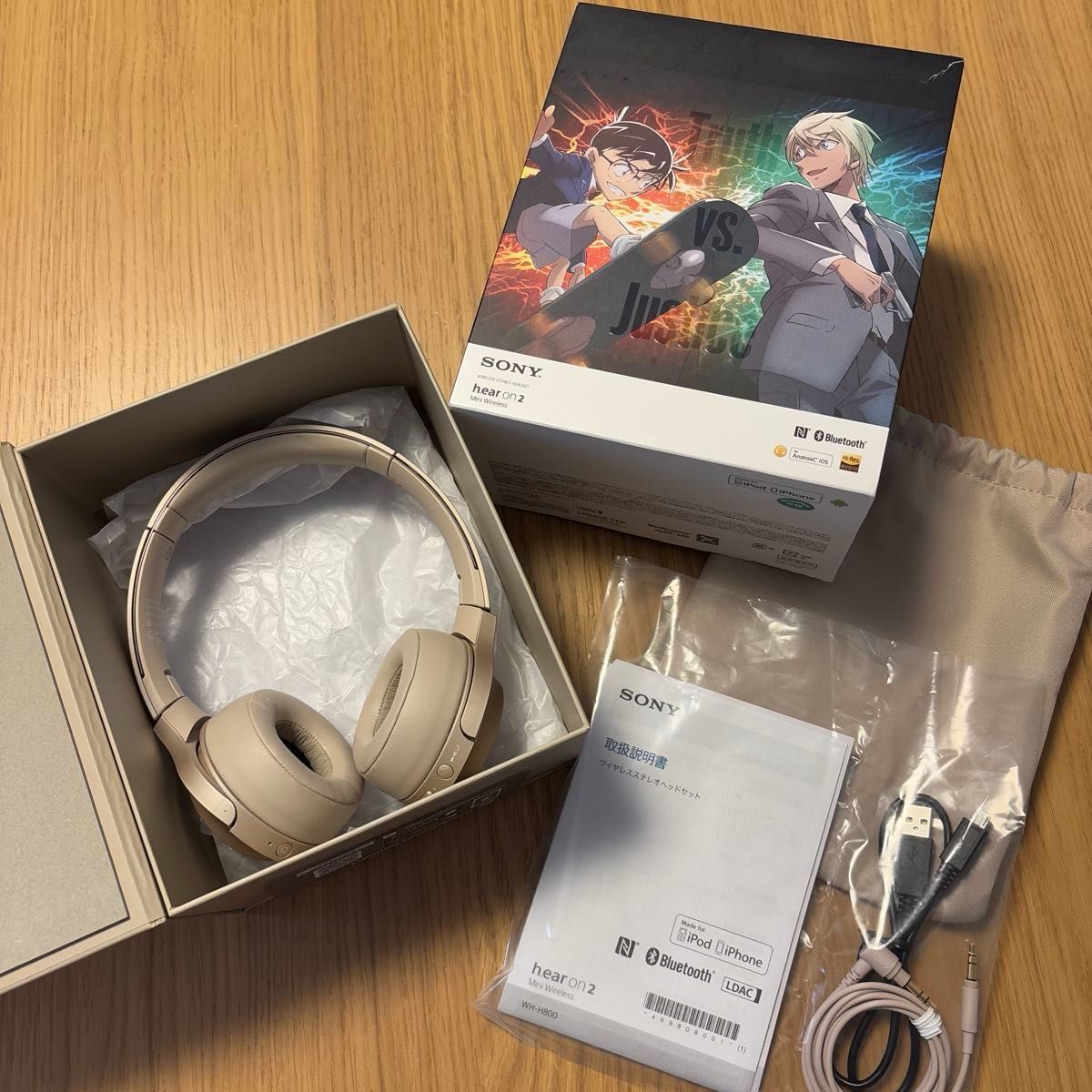 SONY ワイヤレスヘッドホン WH-H800 名探偵コナン コラボモデル SONY ワイヤレスヘッドホン WH-H800 名探偵コナン コラボモデル