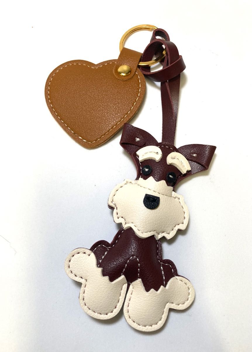 じゃらじゃらキーホルダー シュナウザー 犬 バッグチャーム じゃらじゃらキーホルダー シュナウザー 犬 バッグチャーム