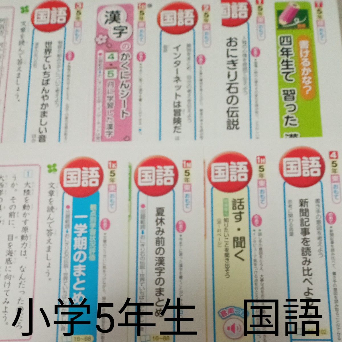 小学5年生 国語 カラー テスト プリント 一学期 東京書籍 教育 小学5年生 国語 カラー テスト プリント 一学期 東京書籍 教育