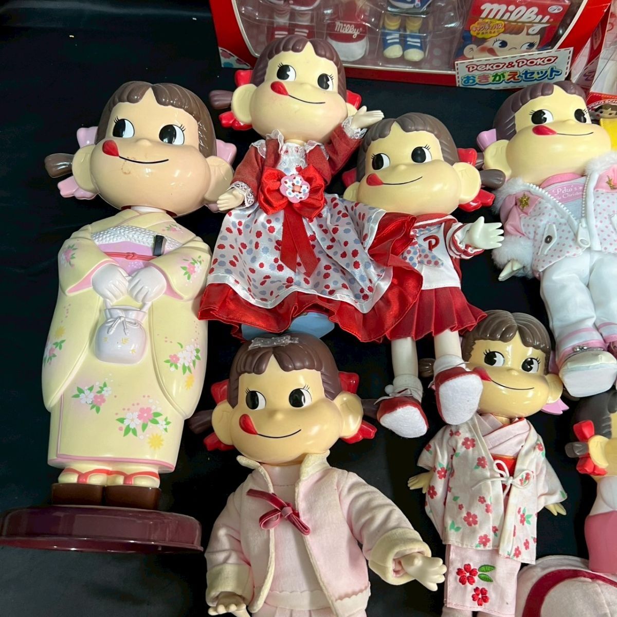 DCe528Y08 不二家 FUJIYA ペコちゃん ポコちゃん 人形 ソフビ DCe528Y08 不二家 FUJIYA ペコちゃん ポコちゃん 人形 ソフビ