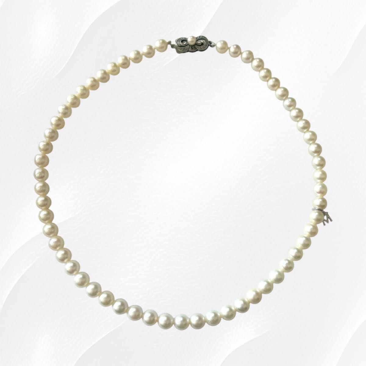 美品 糸換え済】MIKIMOTO パールネックレス あこや真珠 ベビー 美品 糸換え済】MIKIMOTO パールネックレス あこや真珠 ベビー