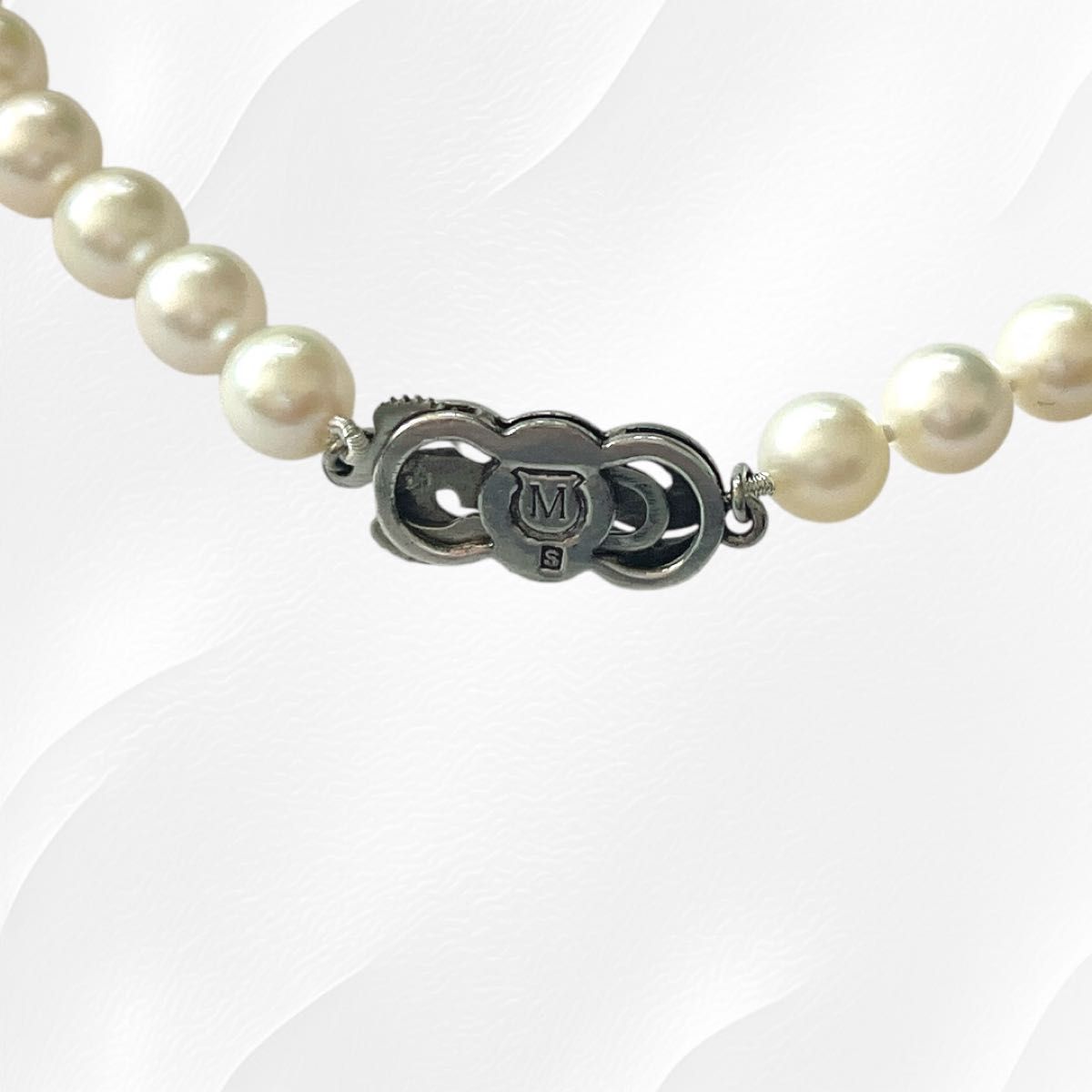 美品 糸換え済】MIKIMOTO パールネックレス あこや真珠 ベビー 美品 糸換え済】MIKIMOTO パールネックレス あこや真珠 ベビー