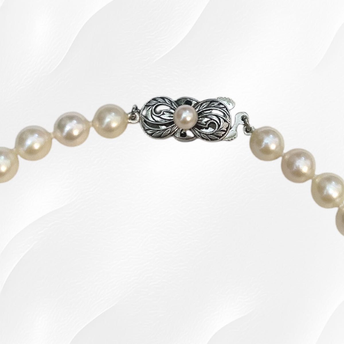 美品 糸換え済】MIKIMOTO パールネックレス あこや真珠 ベビー 美品 糸換え済】MIKIMOTO パールネックレス あこや真珠 ベビー