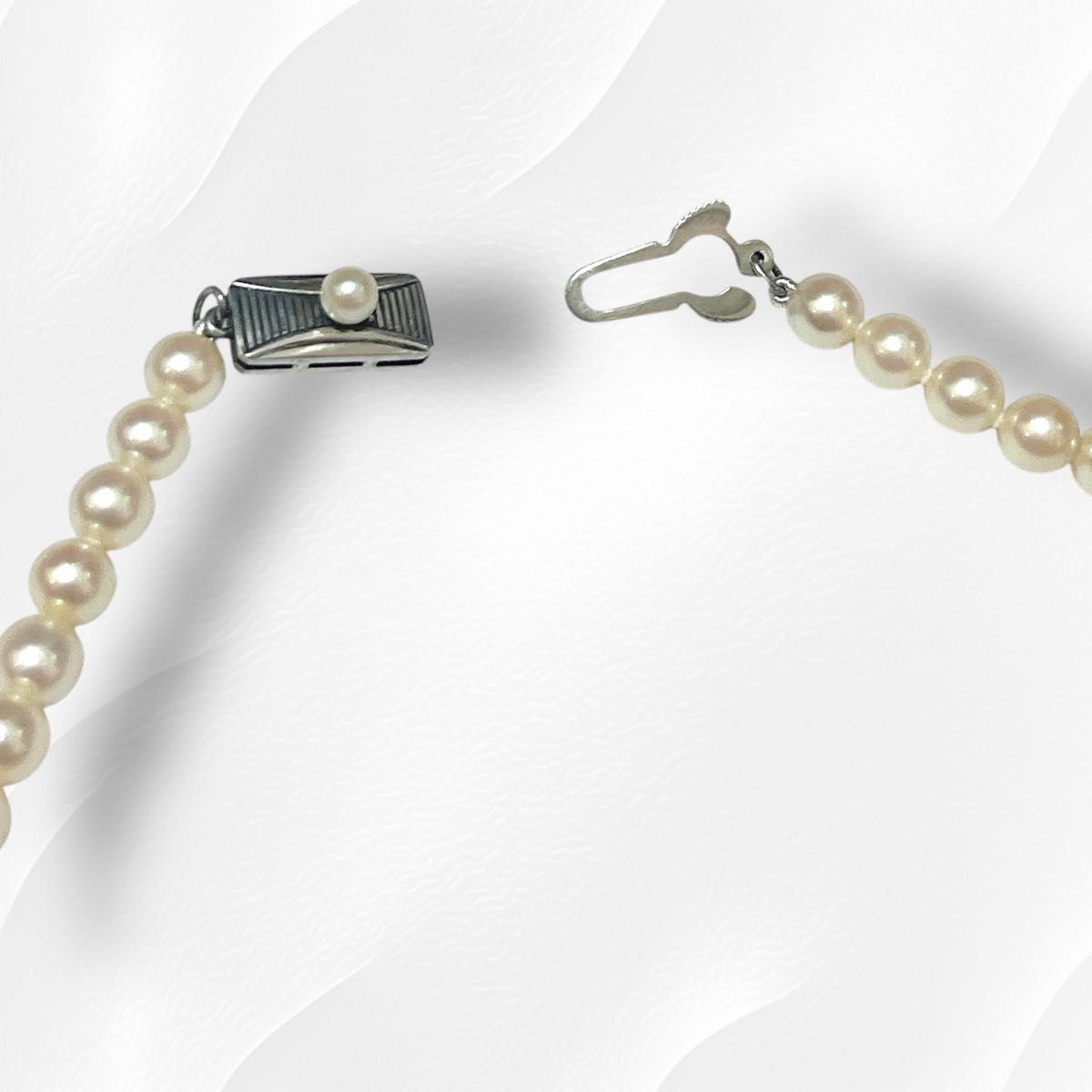 美品 糸交換済】ミキモト ベビーパールネックレス あこや真珠 M 美品 糸交換済】ミキモト ベビーパールネックレス あこや真珠 M