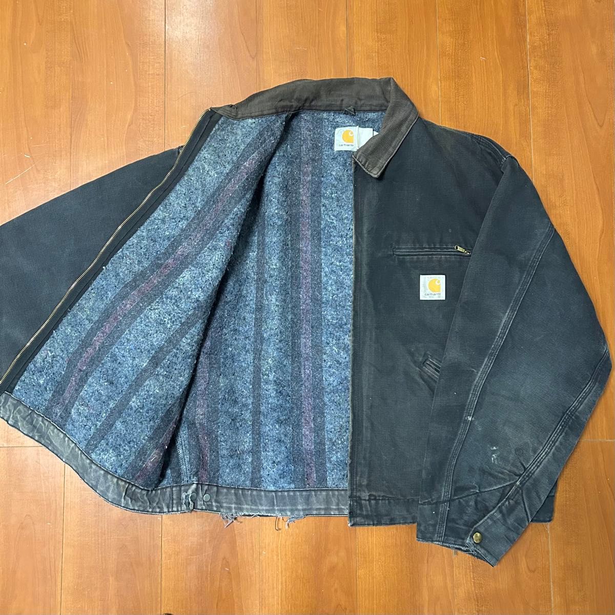 70s~80s】USA製 Carhartt デトロイトジャケットブラック 70s~80s】USA製 Carhartt デトロイトジャケットブラック