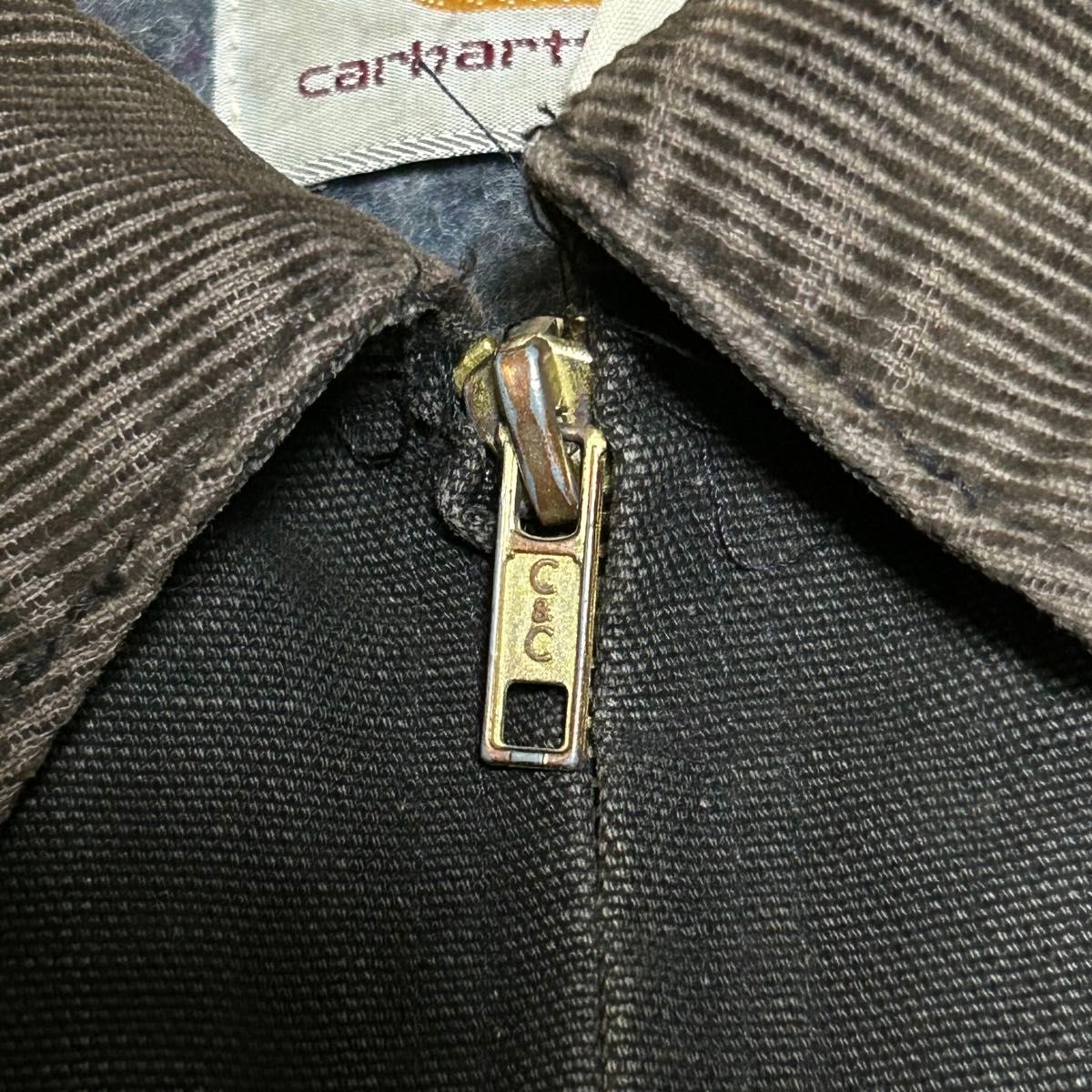 70s~80s】USA製 Carhartt デトロイトジャケットブラック 70s~80s】USA製 Carhartt デトロイトジャケットブラック