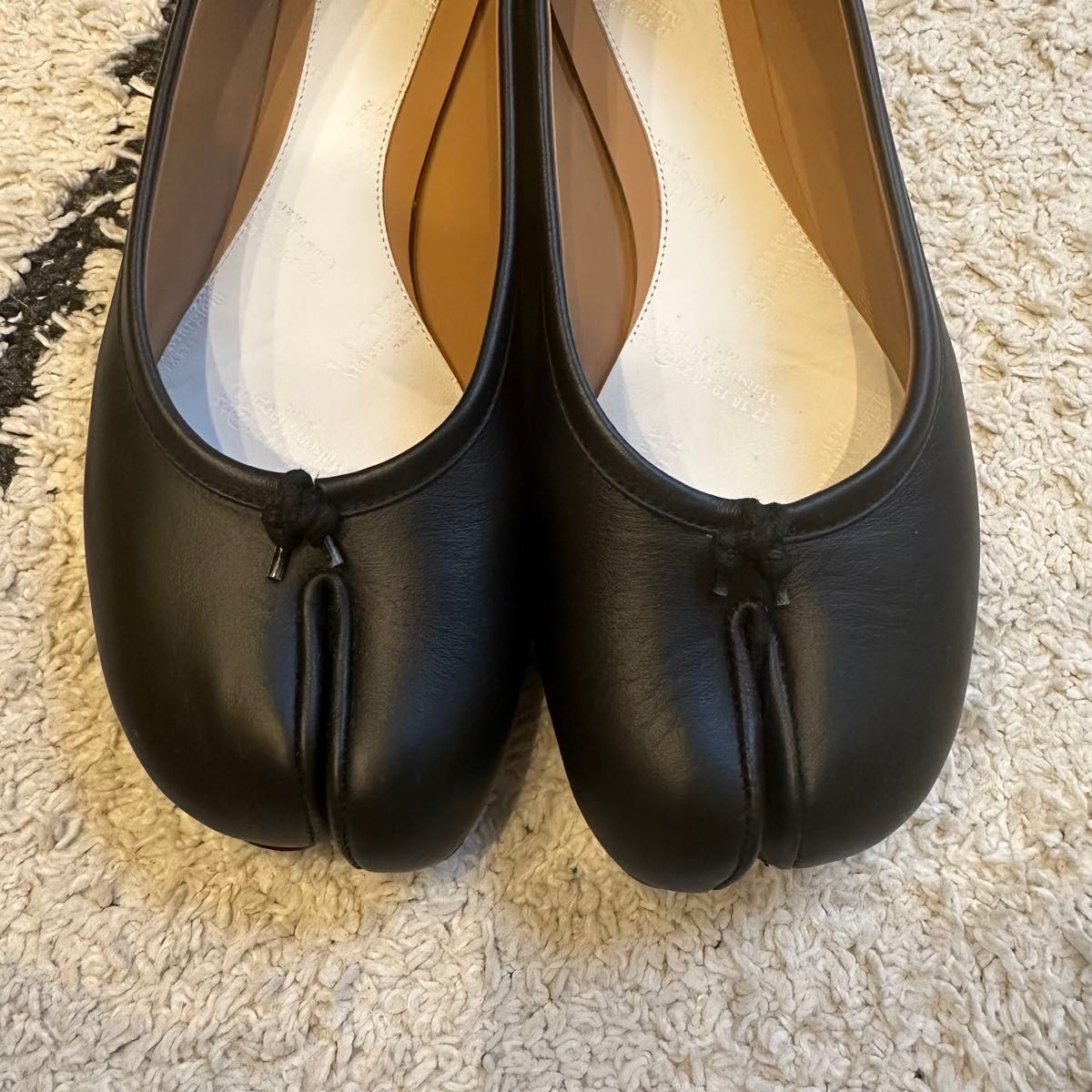 Maison Margiela タビバレリーナフラット ブラック 37 Maison Margiela タビバレリーナフラット ブラック 37