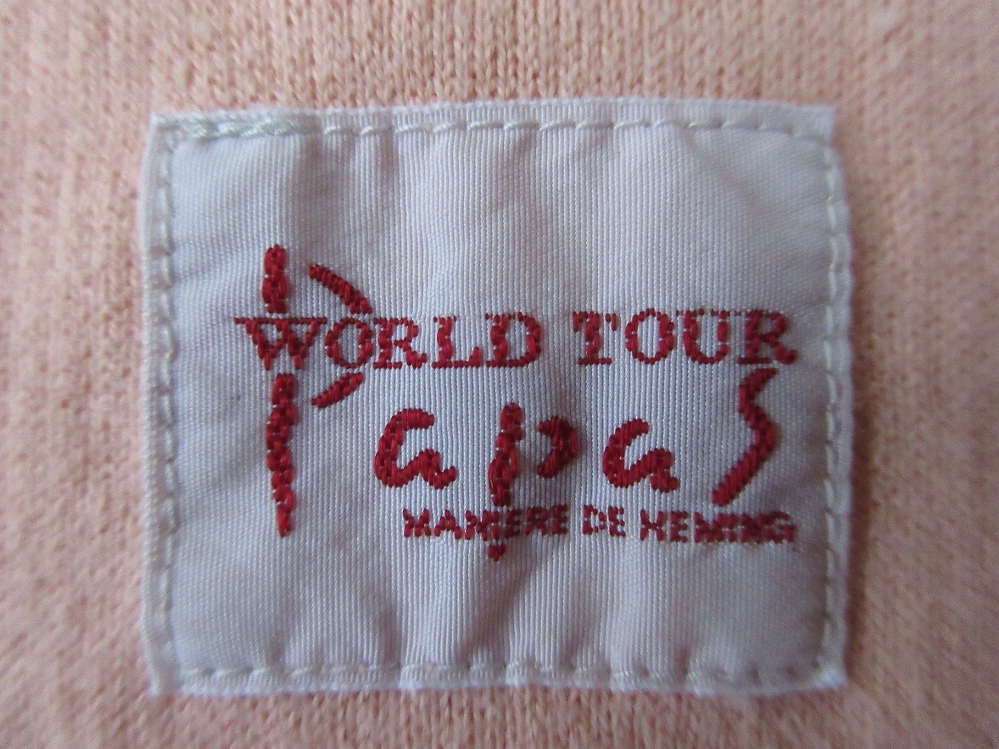 日本製 Papas 左胸 刺繍 ハーフジップ 薄手 トレーナー 48 M パパス スウェット カットソー 長袖 シャツ MADE IN JAPAN BIGI ビギ グループ_画像7