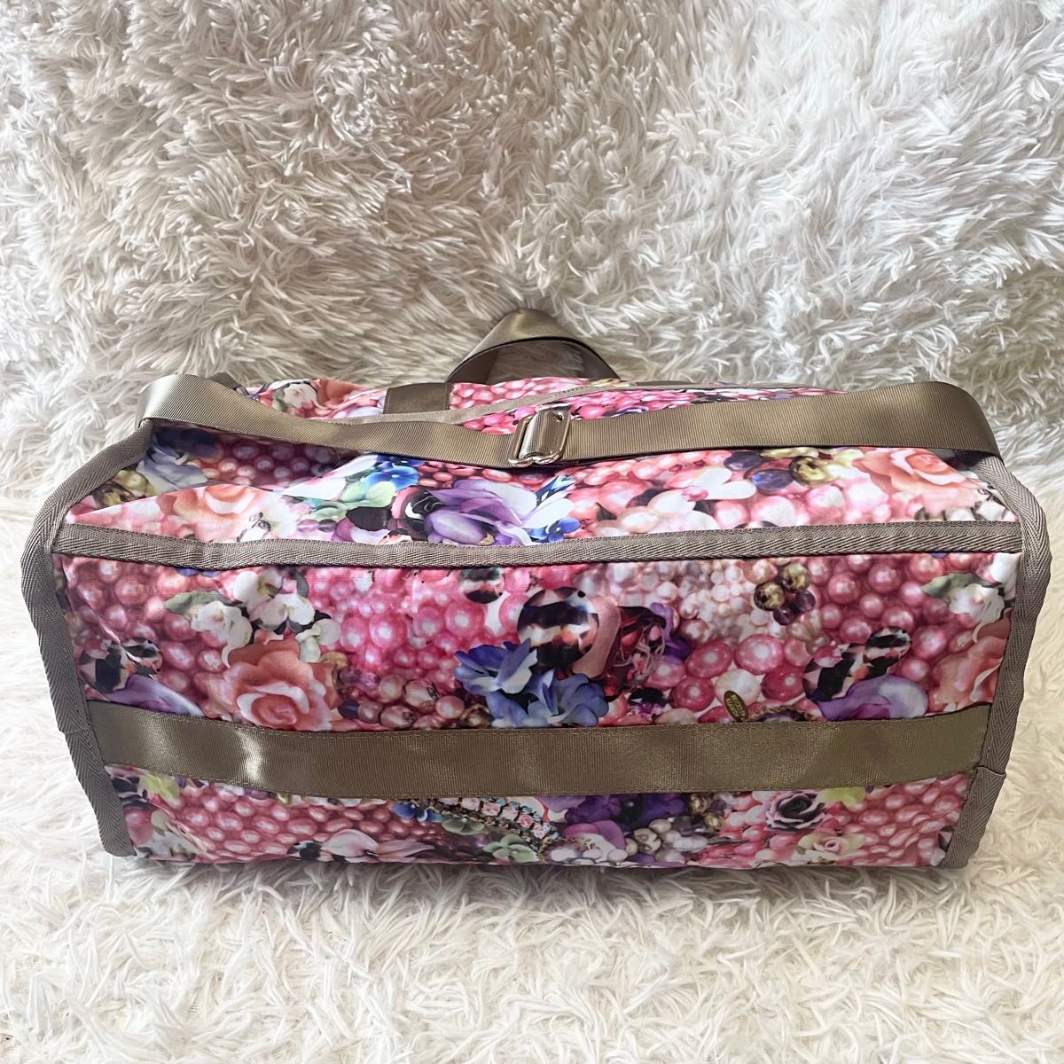 美品】レスポートサック エリクソンビーモン 旅行バッグ 花柄