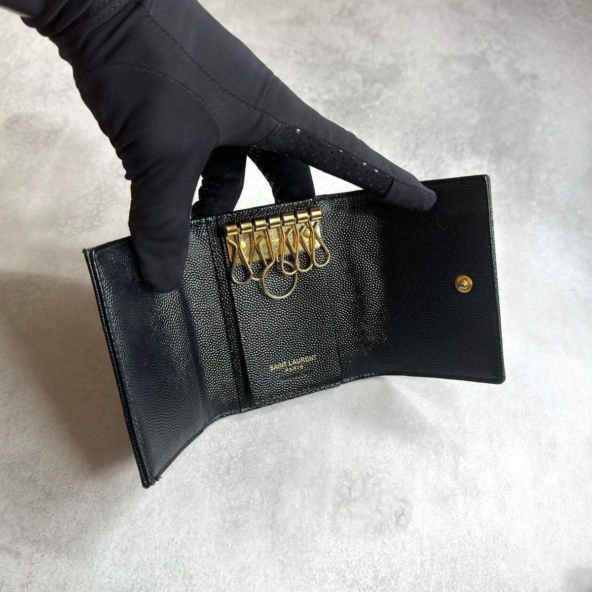 美品/希少】YSL サンローラン / カサンドラマトラッセキーケース 美品/希少】YSL サンローラン / カサンドラマトラッセキーケース