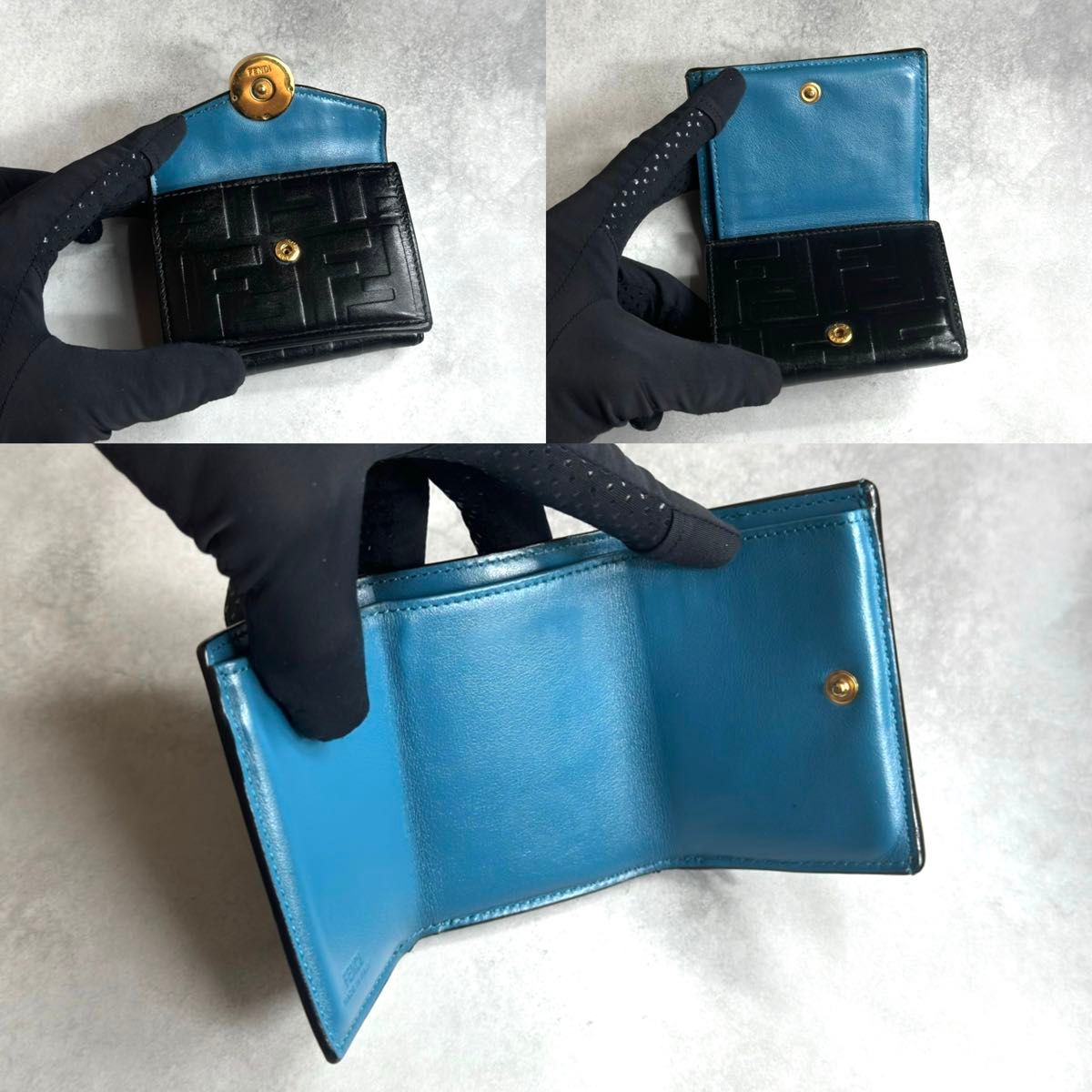 FENDI エフイズフェンディ / エンボスマイクロトリフォールド FENDI エフイズフェンディ / エンボスマイクロトリフォールド