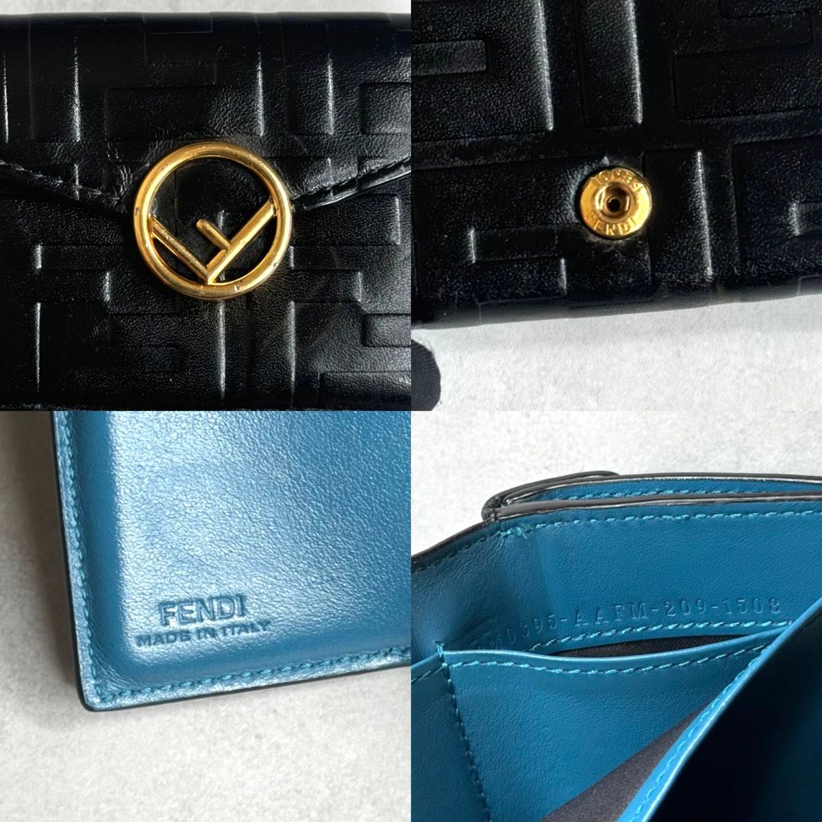 FENDI エフイズフェンディ / エンボスマイクロトリフォールド FENDI エフイズフェンディ / エンボスマイクロトリフォールド