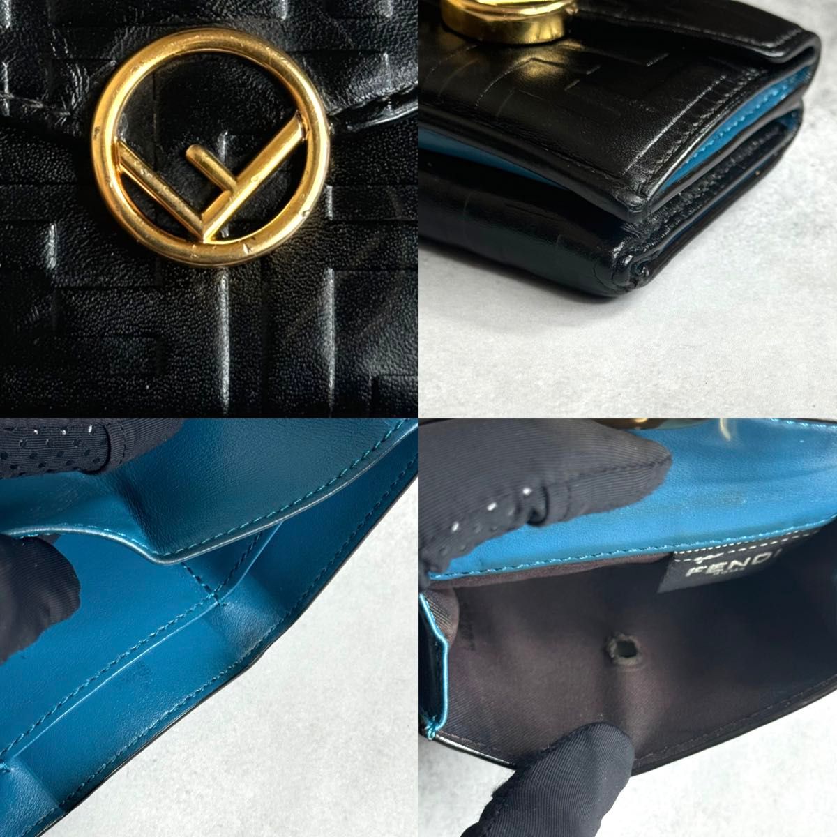 FENDI エフイズフェンディ / エンボスマイクロトリフォールド FENDI エフイズフェンディ / エンボスマイクロトリフォールド