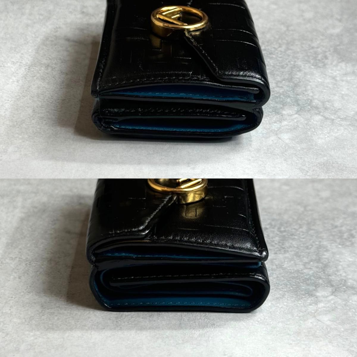 FENDI エフイズフェンディ / エンボスマイクロトリフォールド FENDI エフイズフェンディ / エンボスマイクロトリフォールド