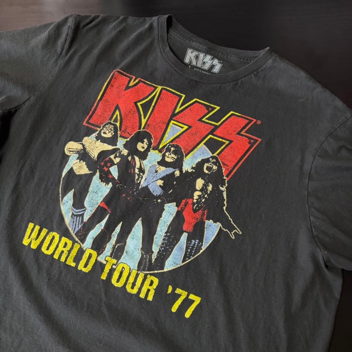 古着】KISS(キッス)半袖Tシャツ L 黒 ヴィンテージ USA製 古着】KISS(キッス)半袖Tシャツ L 黒 ヴィンテージ USA製