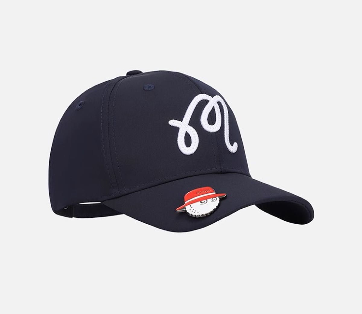 マルボン ゴルフ MALBON GOLF キャップ マーカー付き ネイビー マルボン ゴルフ MALBON GOLF キャップ マーカー付き ネイビー