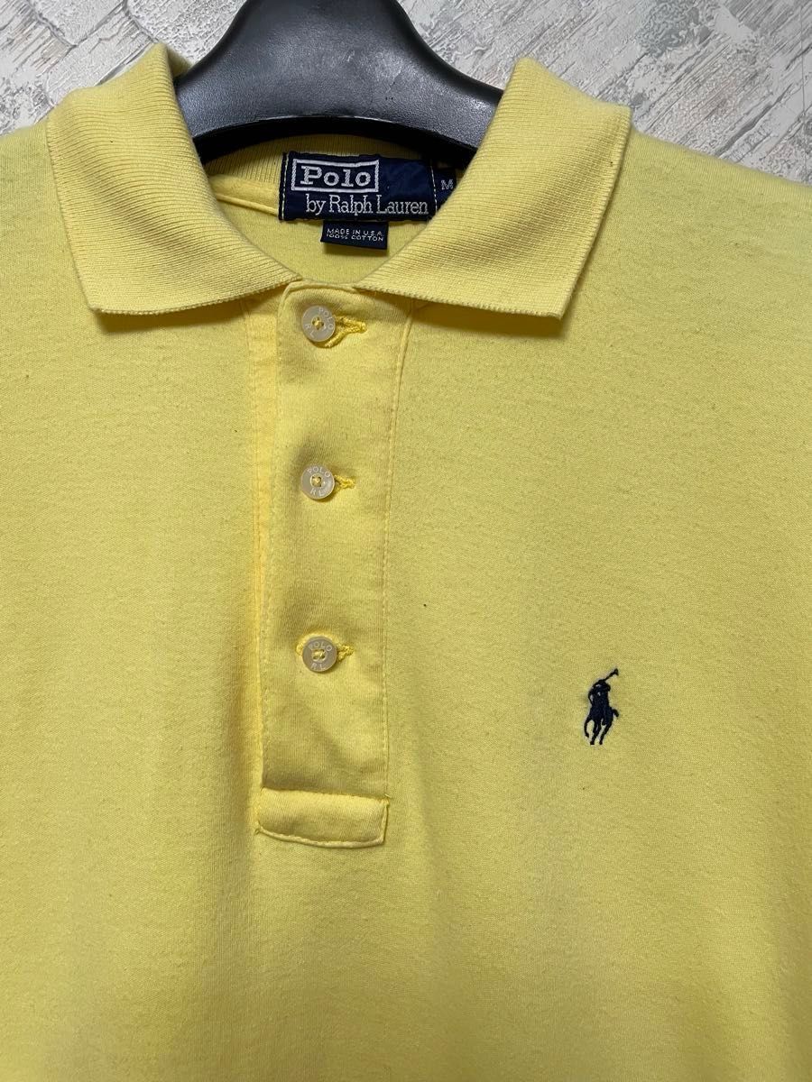 RALPH LAUREN 半袖ポロシャツ イエロー M ラルフローレン POLO RALPH LAUREN 半袖ポロシャツ イエロー M ラルフローレン POLO