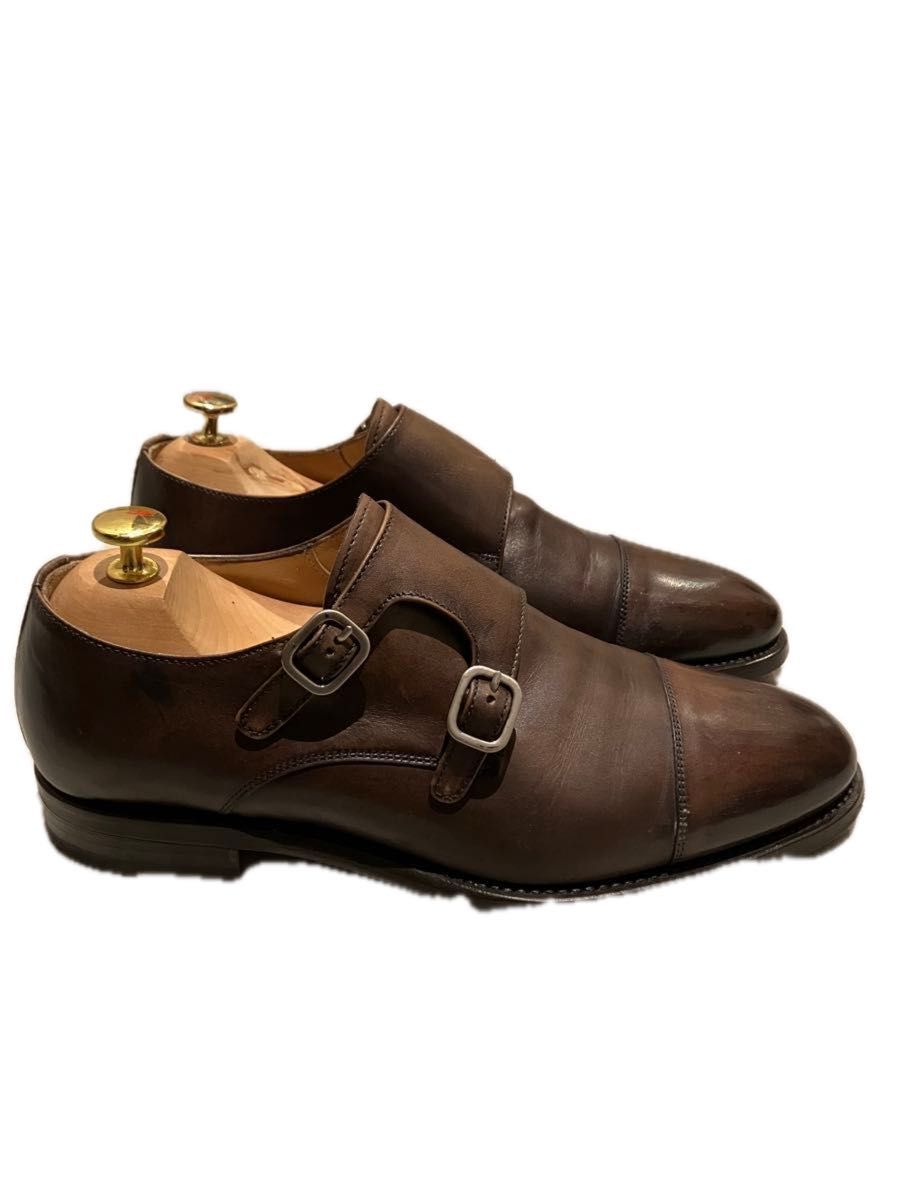 Berwick 革靴 ダブルモンク 25 メンズ ブラウン 6 ビジネス Berwick 革靴 ダブルモンク 25 メンズ ブラウン 6 ビジネス