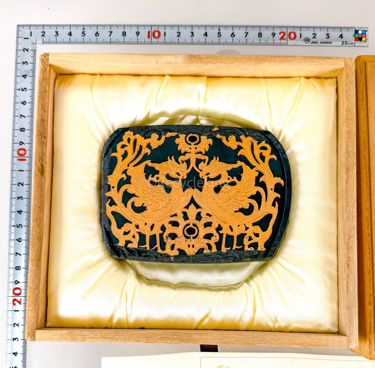 千寿墨 No.96 鳳凰葛形裁文 呉竹精昇堂 墨匠 港竹仙 昭和62年 16 千寿墨 No.96 鳳凰葛形裁文 呉竹精昇堂 墨匠 港竹仙 昭和62年 16