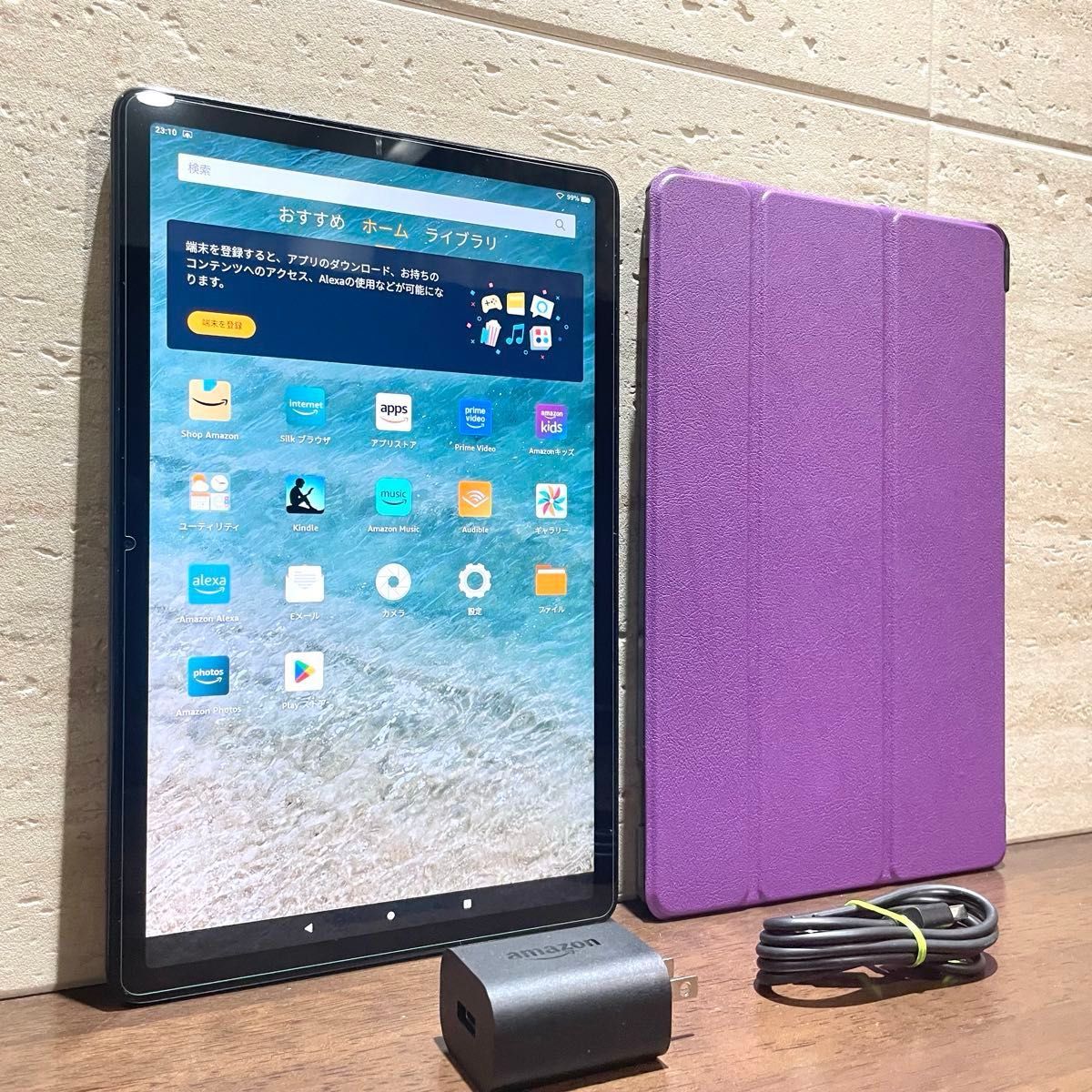 Amazon fire max 11 64GB 中古美品 ガラスフィルム付き カバー Amazon fire max 11 64GB 中古美品 ガラスフィルム付き カバー