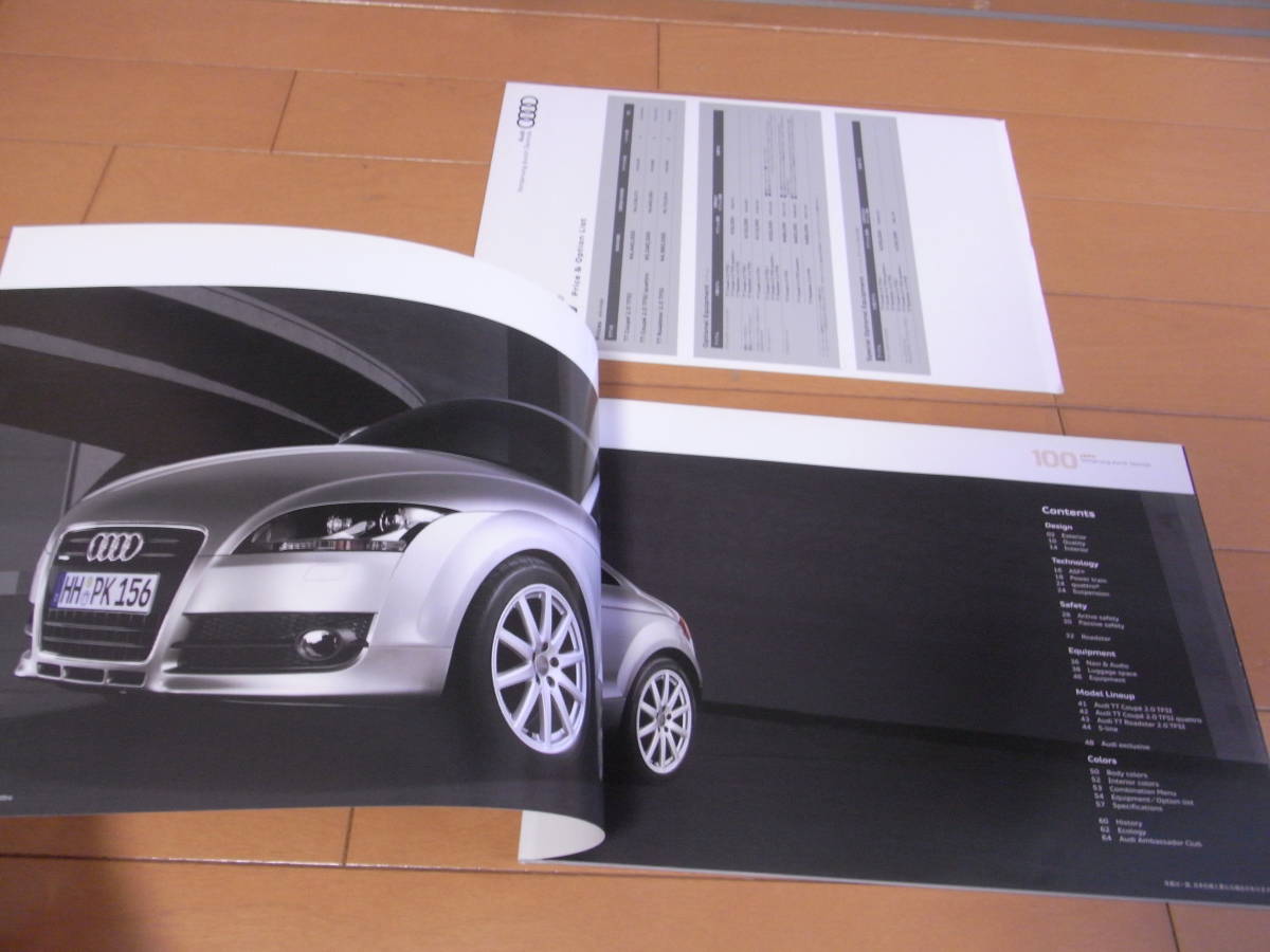 【稀少 貴重】アウディ AUDI TT Coupe & Roadster TT クーペ ロードスター 2009年8月版 新品_画像2