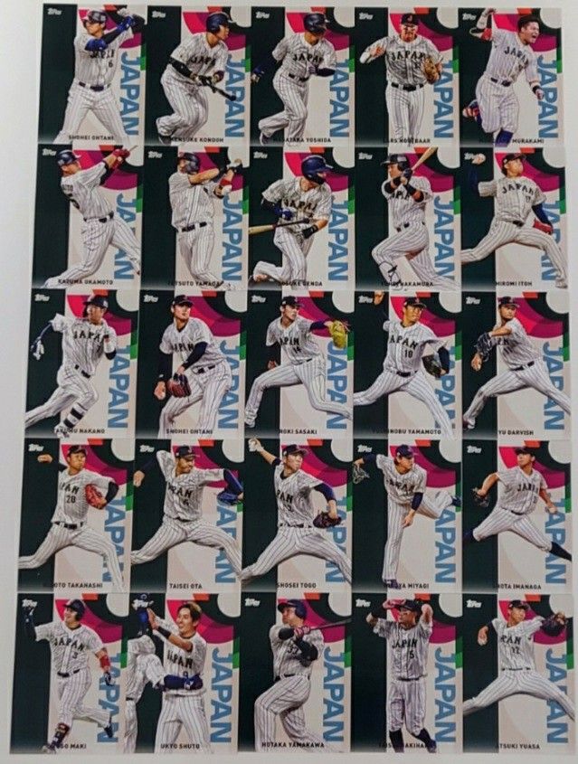 送料無料 25枚フルセット◯2023 WBC topps MLB JAPAN EDITION 送料無料 25枚フルセット◯2023 WBC topps MLB JAPAN EDITION