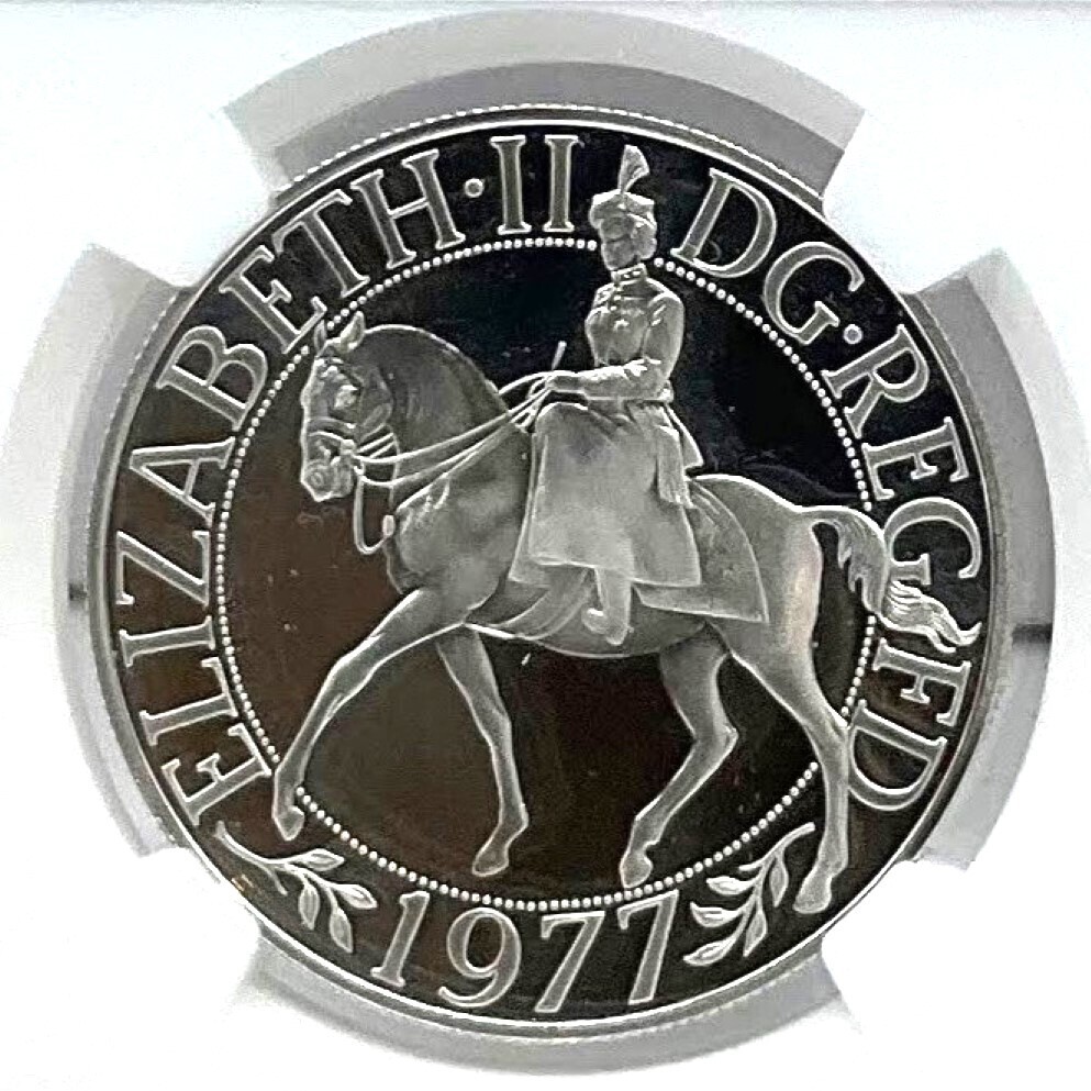 一円スタート! 1977 イギリス エリザベス2世 即位25周年 一円スタート! 1977 イギリス エリザベス2世 即位25周年