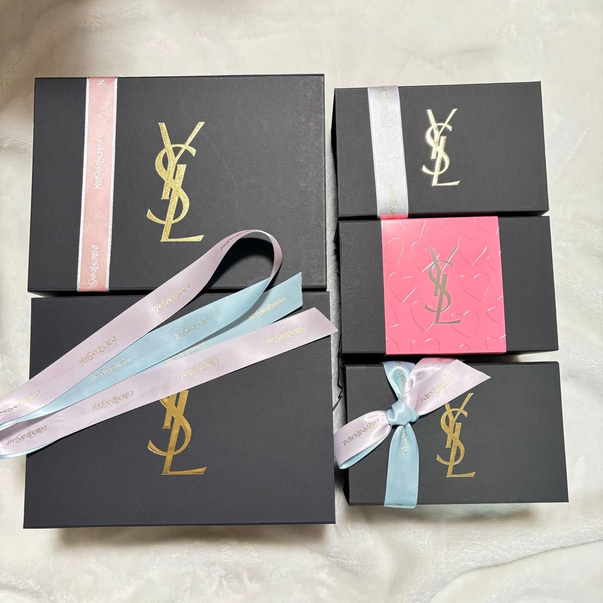 YSL イヴ・サンローラン ギフトボックス 大小 5つセット YSL イヴ・サンローラン ギフトボックス 大小 5つセット