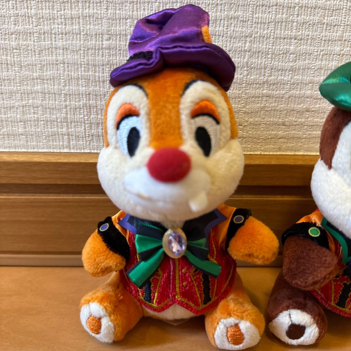 ディズニー ハロウィーン チップとデールぬいぐるみバッジ 2個 ディズニー ハロウィーン チップとデールぬいぐるみバッジ 2個