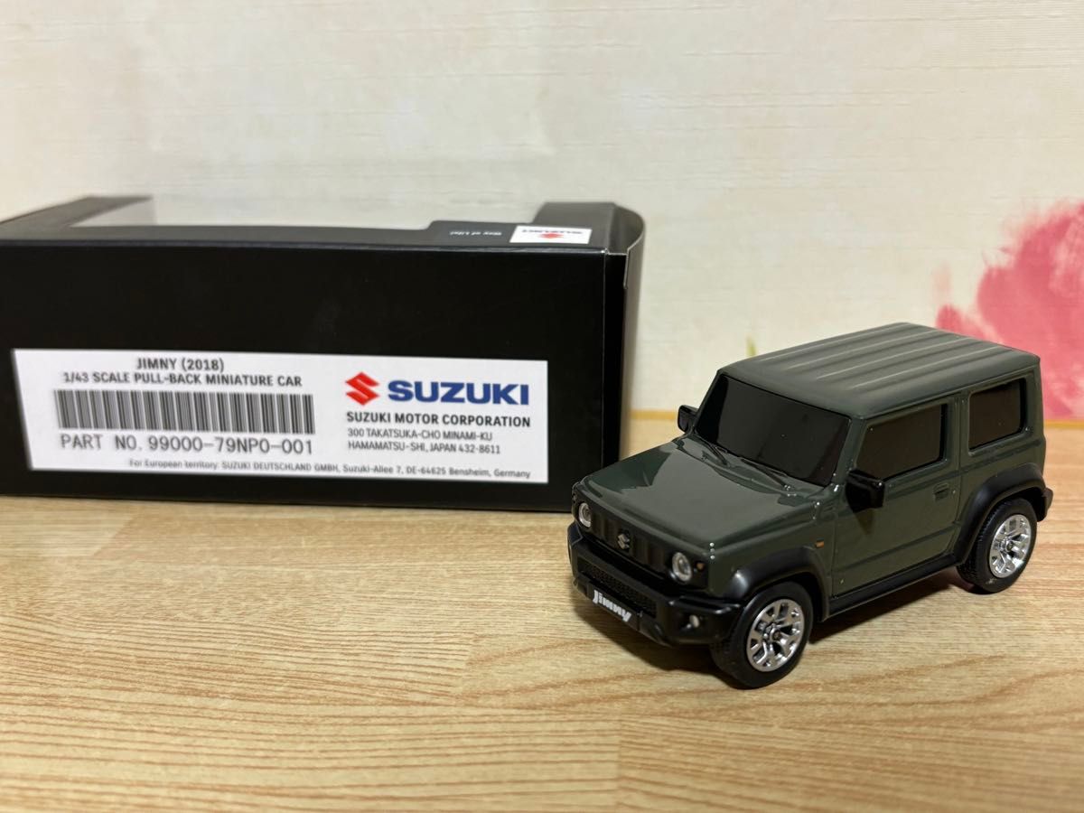 スズキ ジムニー 2018 プルバックミニカー 99000-79NP0-000 送料無料 1/43 スズキ ジムニー 2018 プルバックカー カラー
