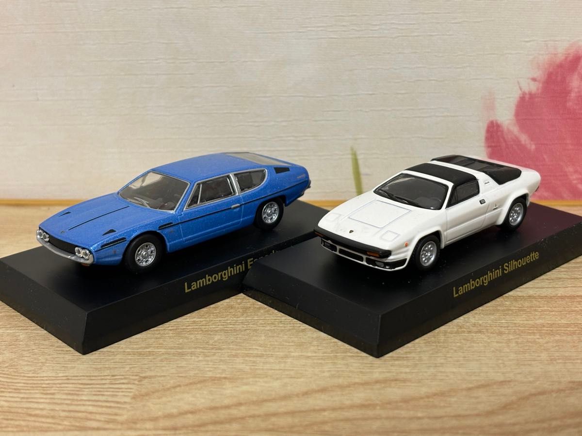 京商Lamborghini ミニカーセット 送料無料 1/64 京商 ランボルギーニ エスパーダ シルエット