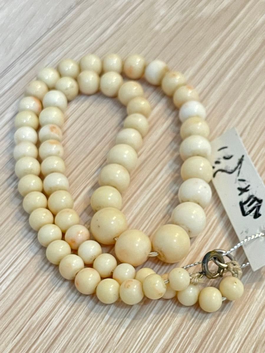 ヴィンテージ タグ付き】白珊瑚 ネックレス|Yahoo!フリマ(旧 ヴィンテージ タグ付き】白珊瑚 ネックレス|Yahoo!フリマ(旧