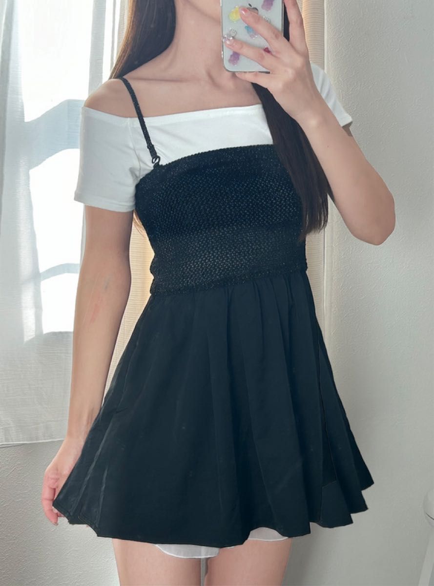 GRL キャミワンピ ワンピース ブラック キャミソール キャミ GRL キャミワンピ ワンピース ブラック キャミソール キャミ