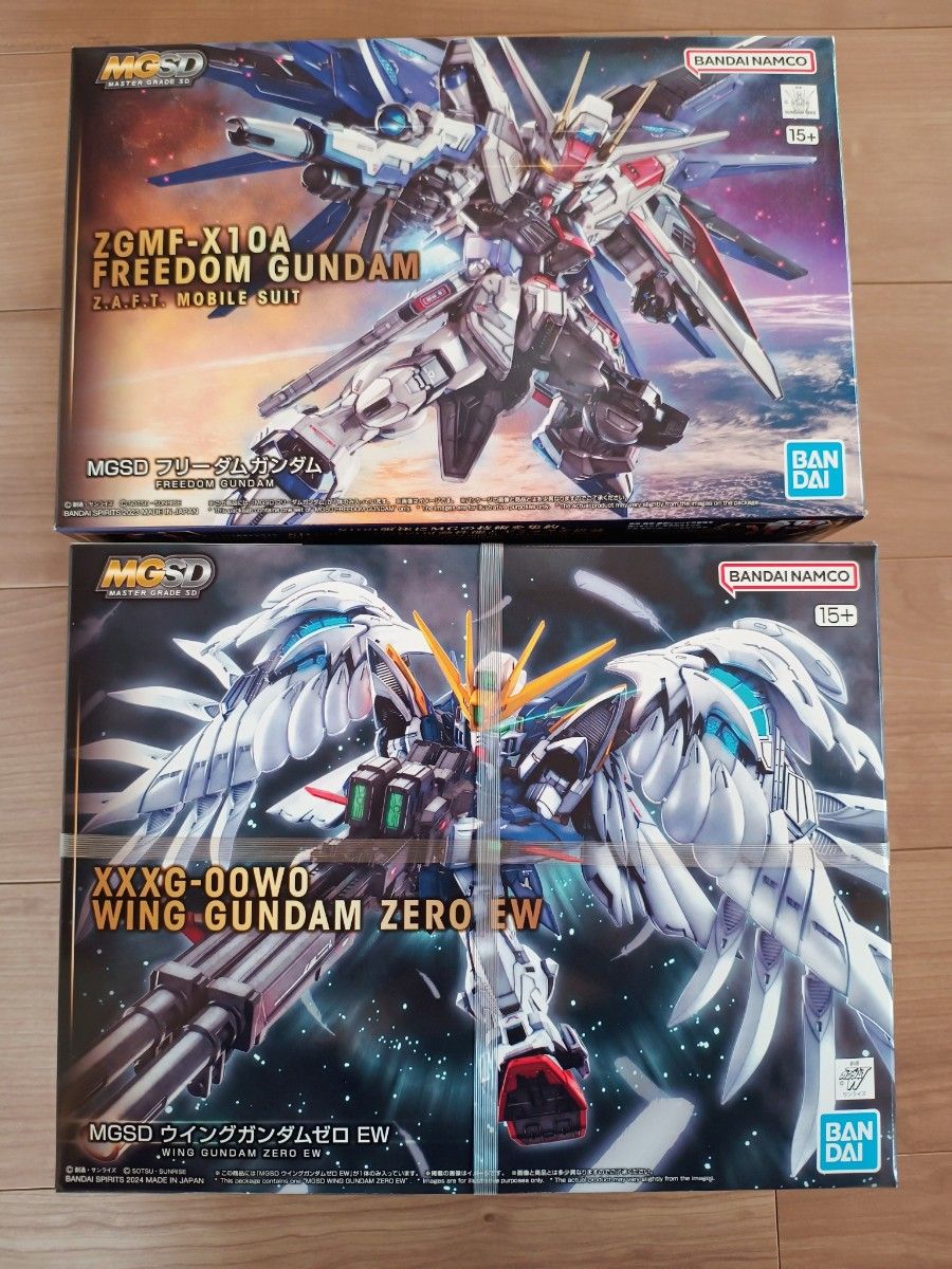 MGSD フリーダムガンダム&ウイングガンダムゼロ EW 2個セット MGSD フリーダムガンダム&ウイングガンダムゼロ EW 2個セット