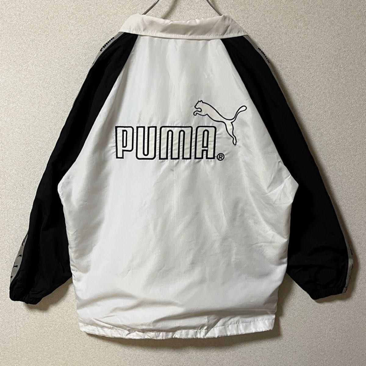 PUMA】 プーマ ウインドブレーカー メンズ M ホワイト ライン PUMA】 プーマ ウインドブレーカー メンズ M ホワイト ライン