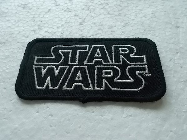 （中古品）Star Wars スターウォーズ ロゴ ブラック SF アメリカ 映画 ワッペン/パッチ 刺繍 USA カスタム おしゃれ 365_画像3