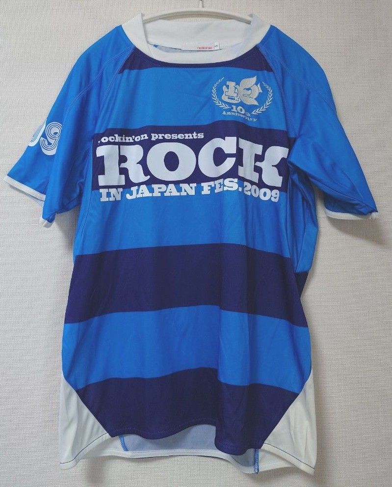 フェスT】ROCK IN JAPAN2009 半袖 サッカーユニフォーム Sサイズ フェスT】ROCK IN JAPAN2009 半袖 サッカーユニフォーム Sサイズ