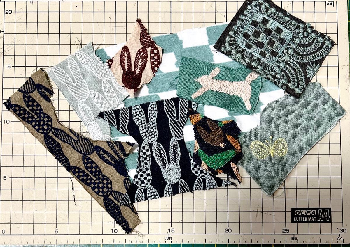 ミナペルホネン ハギレ はぎれセット 刺繍 生地 モチーフ ミナペルホネン ハギレ はぎれセット 刺繍 生地 モチーフ